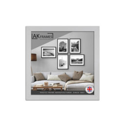 "AK Frames 18X18"" Silver Poster Frame - Modern Picture Frame For Wall Art, Prints And Photos - Durable And Stylish Display Frame" - thumbnail 1