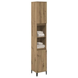 Walplus Bathroom Cabinet Artisan Oak 30X30X190 Cm Engineered Wood - thumbnail 3
