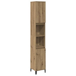 Walplus Bathroom Cabinet Artisan Oak 30X30X190 Cm Engineered Wood - thumbnail 2