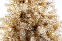Shatchi 4Ft Artificial Christmas Tree Champagne Gold Shiny Tinsel Tips Bushy Look Luxurious - thumbnail 6