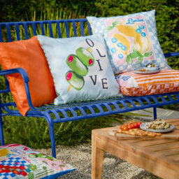 furn. Furn Mediterranean Olive Outdoor Cushion, Olive/blue, 45 X 45Cm - thumbnail 6