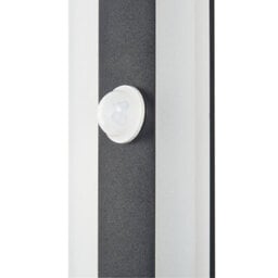 Beliani Outdoor Led Wall Light 30Cm Black Steel With Motion Sensor And Acrylic Shade - thumbnail 4