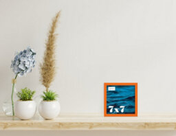 7X7 Orange Picture Frame (17.8 X 17.8Cm) Poster, Photo, Artwork, Gallery Wall Or Print - thumbnail 2