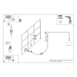 Luminosa Lighting Luminosa Nox Dome Wall Lamp White 1X E14 - thumbnail 9