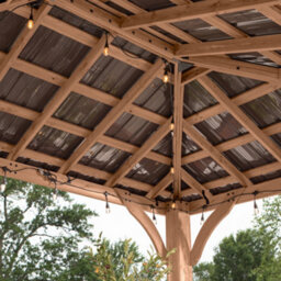 Backyard Discovery Barrington Cedar Wood Outdoor Patio Gazebo With Powerport 4.3M X 3.1M (14Ft X 10Ft) - thumbnail 3