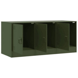 Berkfield Tv Cabinet Olive Green 99X39X44 Cm Steel - thumbnail 7