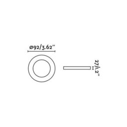 Luminosa Lighting Luminosa Rad 1 Light Round Tiltable Recessed Spotlight White, Gu10 - thumbnail 3
