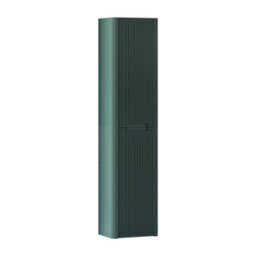 Royal Bathrooms Avenza 1500mm Deep Moss Green 2-Door Wall Hung Tall Boy Cabinet Unit - thumbnail 3