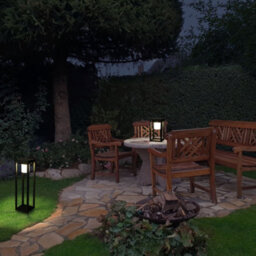 Luminosa Lighting Luminosa Bow Led Outdoor Bollard Urban Grey, Opal, Warm-White 3000K, Ip44 - thumbnail 2