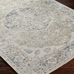 Livabliss Lillian-Washable Grey Blue Traditional Vintage Boho Living Dining Rug 200 X 275 Cm Easy Care, Non Shedding - thumbnail 6