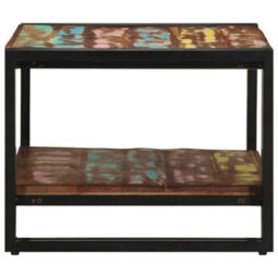 Berkfield Coffee Table Multicolour 70X50X38 Cm Solid Wood Reclaimed - thumbnail 5