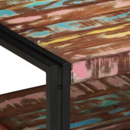 Berkfield Coffee Table Multicolour 70X50X38 Cm Solid Wood Reclaimed - thumbnail 6