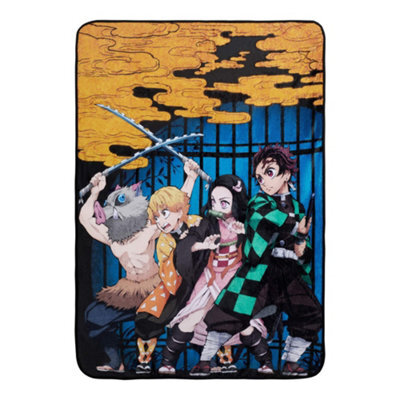 Demon Slayer Fleece Blanket Multicoloured (150Cm X 100Cm) - image 1