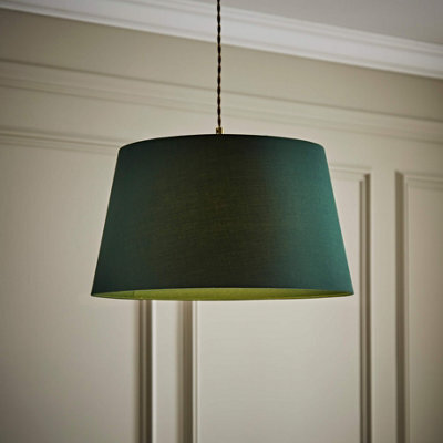 Valuelights Aspen Large Green Tapered Ceiling Lamp Shade (D)45Cm - image 1