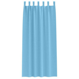Berkfield Curtains With Curtains 2 Pcs Light Blue 245 X 140 Cm Polyester - thumbnail 3