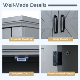 Gainoom Medicine Cabinet With Doors Farmhouse Wall Mounted Bathroom Cabinet With Adjustable Shelf - thumbnail 7