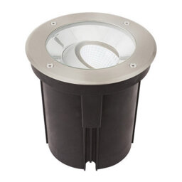 Luminosa Lighting Luminosa Hoxton Outdoor 16.5W Led Recessed Ground Light Brushed Stainless Steel, Ip67, 4000K