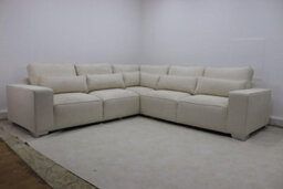 Stratus Interiors Sloane Teddy Boucle Modular Sofa Contemporary Design Custom Configurations - Cream Boucle - 1 Seat Armchair - thumbnail 4