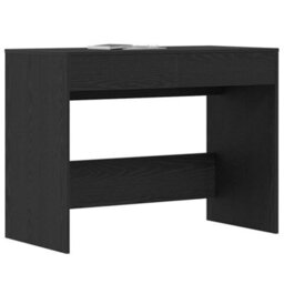 Berkfield Durable Desk Black Oak 101X50X76.5 Cm Engineered Wood - thumbnail 4