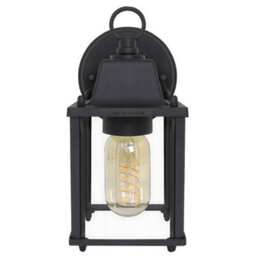 Long Life Lamps Company Glass Wall Lantern Outdoor Garden Wall Light Black Body Metal Luminaire Zlc082B - thumbnail 5
