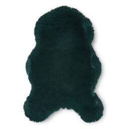 Sheepskin Jewel Green Plain Shaggy Rug, 50mm Thickness Modern Rug For Bedroom, Living Room, & Dining Room-60Cm X 90Cm (Single) - thumbnail 1