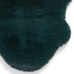 Sheepskin Jewel Green Plain Shaggy Rug, 50mm Thickness Modern Rug For Bedroom, Living Room, & Dining Room-60Cm X 90Cm (Single) - thumbnail 5