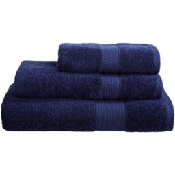 Just So Home Turkish Cotton Towels Pack Of 2 (Navy, Jumbo Bath Sheet )