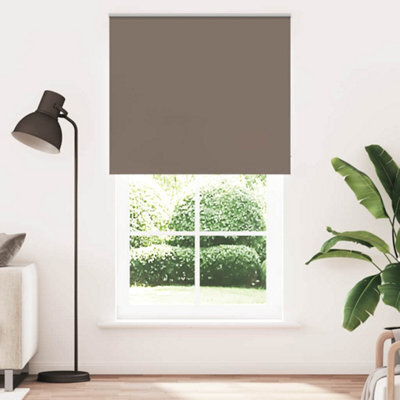 Berkfield Roller Blind Blackout Coffee 125X210 Cm Fabric Width 121.6 Cm Polyester - image 1