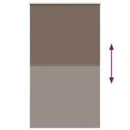 Berkfield Roller Blind Blackout Coffee 125X210 Cm Fabric Width 121.6 Cm Polyester - thumbnail 5