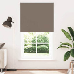 Berkfield Roller Blind Blackout Coffee 125X210 Cm Fabric Width 121.6 Cm Polyester