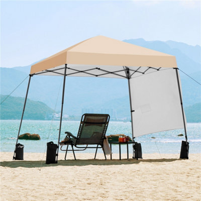 Yaheetech Beige 3X3M Pop-Up Gazebo With Side Panel - image 1
