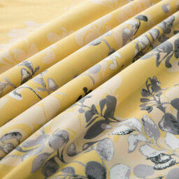 Ameha Printed Duvet Cover With Matching Pillowcase 2 Piece Set Skin Friendly Microfiber Ochre Blossom Single (135X200Cm) - thumbnail 5