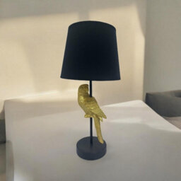 Minster 9 Inch Black Shade Table Lamp - L22 X W22 X H47 Cm - thumbnail 3