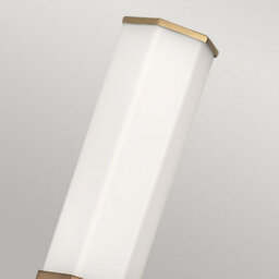 Luminosa Lighting Luminosa Hinkley Facet Integrated Led Bathroom Wall Lamp Heritage Brass, 3000K, Ip44 - thumbnail 2