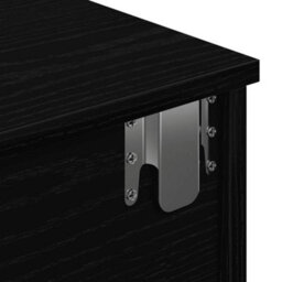 Berkfield Wall Shelf With Drawers Black 80X31X17 Cm Engineered Wood - thumbnail 9