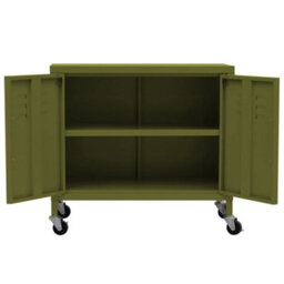 Walplus Storage Cabinet Olive Green 60X35X56 Cm Steel - thumbnail 6