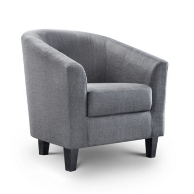 Oakham Premium Stylish Hugo Tub Chair In Slate Grey - image 1