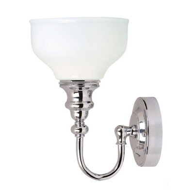 Luminosa Lighting Luminosa Cheadle 1 Light Bathroom Wall Light Polished Chrome Ip44, G9 - image 1