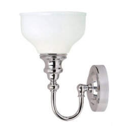 Luminosa Lighting Luminosa Cheadle 1 Light Bathroom Wall Light Polished Chrome Ip44, G9 - thumbnail 1