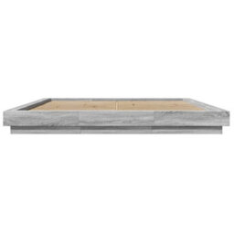 Berkfield Bed Frame Without Mattress Grey Sonoma 200X200 Cm - thumbnail 4