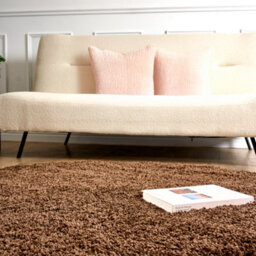 Bravich Brown Thick Shaggy Circle Rug - California - 120Cm - thumbnail 6