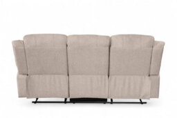 Fabric Beige 3 Seater Recliner Sofa Varesa - thumbnail 6