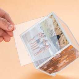 Balvi 10Cm Kube Multi-Picture Rotating Display Photo Frame Holder - thumbnail 2
