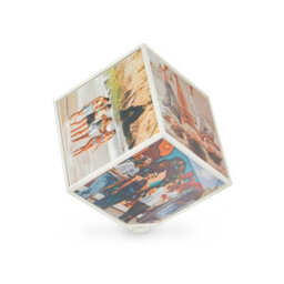 Balvi 10Cm Kube Multi-Picture Rotating Display Photo Frame Holder - thumbnail 1