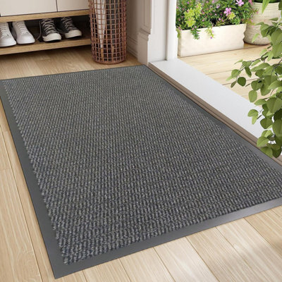 Prime Plus Barrier Mat Non Slip Door Mat Runner Rugs ( Grey, 90 X 200Cm) - image 1