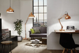 Stylish Polished Copper Hanging Pendant Light For Hallway - 1 X 60W E27 - thumbnail 4