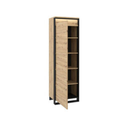 Arte Modern Industrial Quant 02  Tall Cabinet  (H)1950mm (W)600mm (D)410mm  - With Led Lighting - thumbnail 2