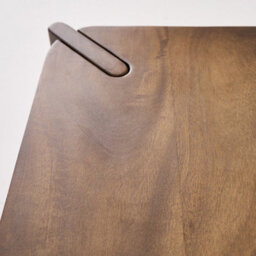 Sweeek - Square Coffee Table In Solid Mango Wood Reva Walnut Coloured 80X80X36 Cm - thumbnail 5
