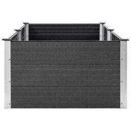 Berkfield Garden Raised Bed 250X100X54 Cm Wpc Grey - thumbnail 4