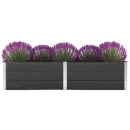 Berkfield Garden Raised Bed 250X100X54 Cm Wpc Grey - thumbnail 1